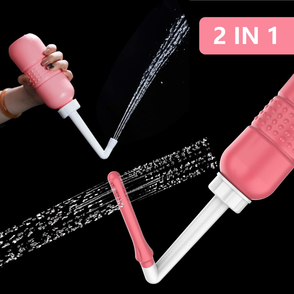 2PCS Vaginal irrigation Intimate Wash for Women,Portable Bidet Travel Bidets,Peri Bottle - AB Mystery