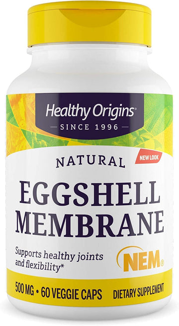 Healthy Origins Eggshell Membrane (NEM), 500 mg - Natural Collagen and Joint Support