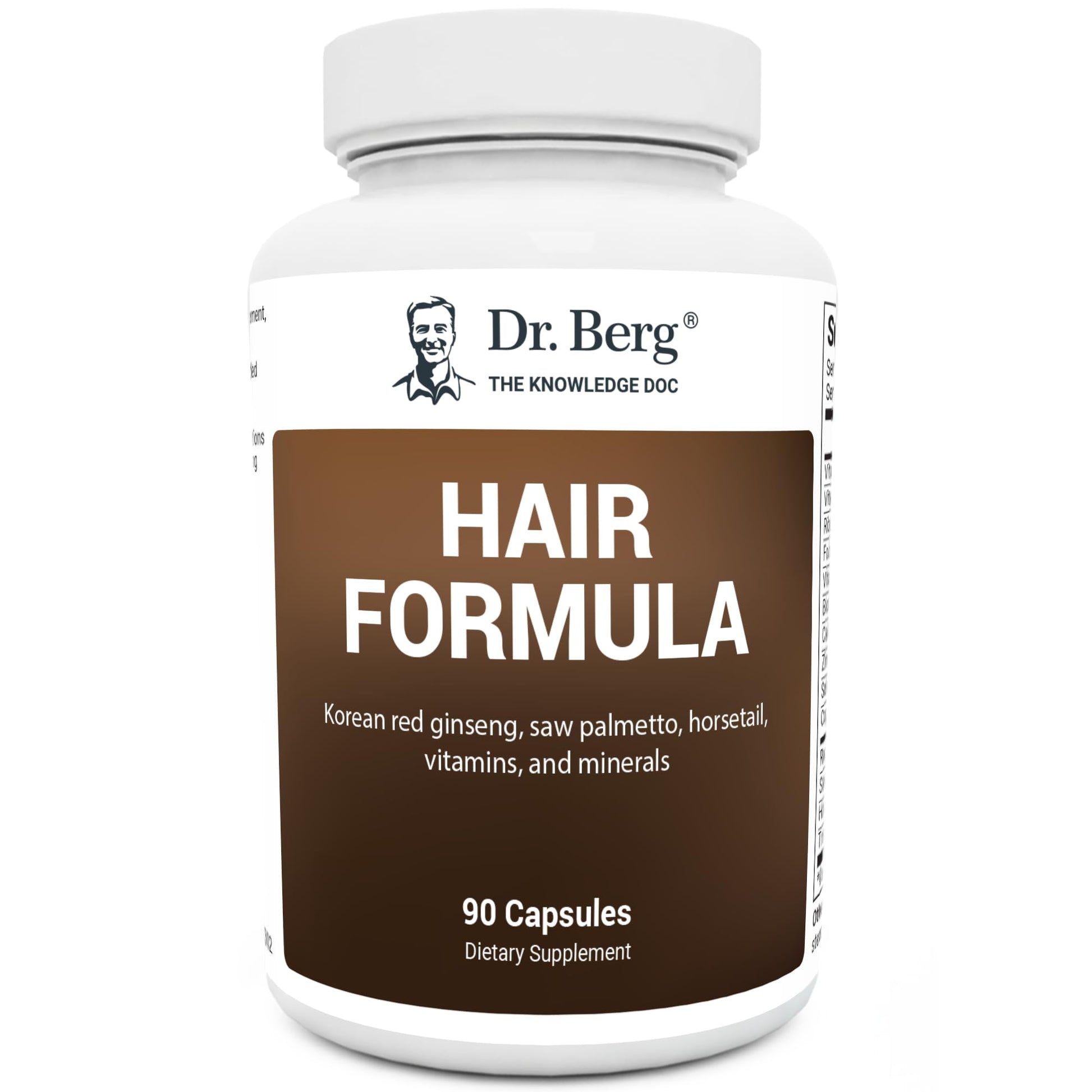 Dr. Berg All-in-One Vitamins for Hair, Skin, & Nails - Advanced Formula with Biotin, Saw Palmetto, DHT Blocker, & Trace Minerals - 90 Veg Capsules - AB Mystery