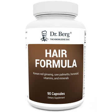 Dr. Berg All-in-One Vitamins for Hair, Skin, & Nails - Advanced Formula with Biotin, Saw Palmetto, DHT Blocker, & Trace Minerals - 90 Veg Capsules - AB Mystery