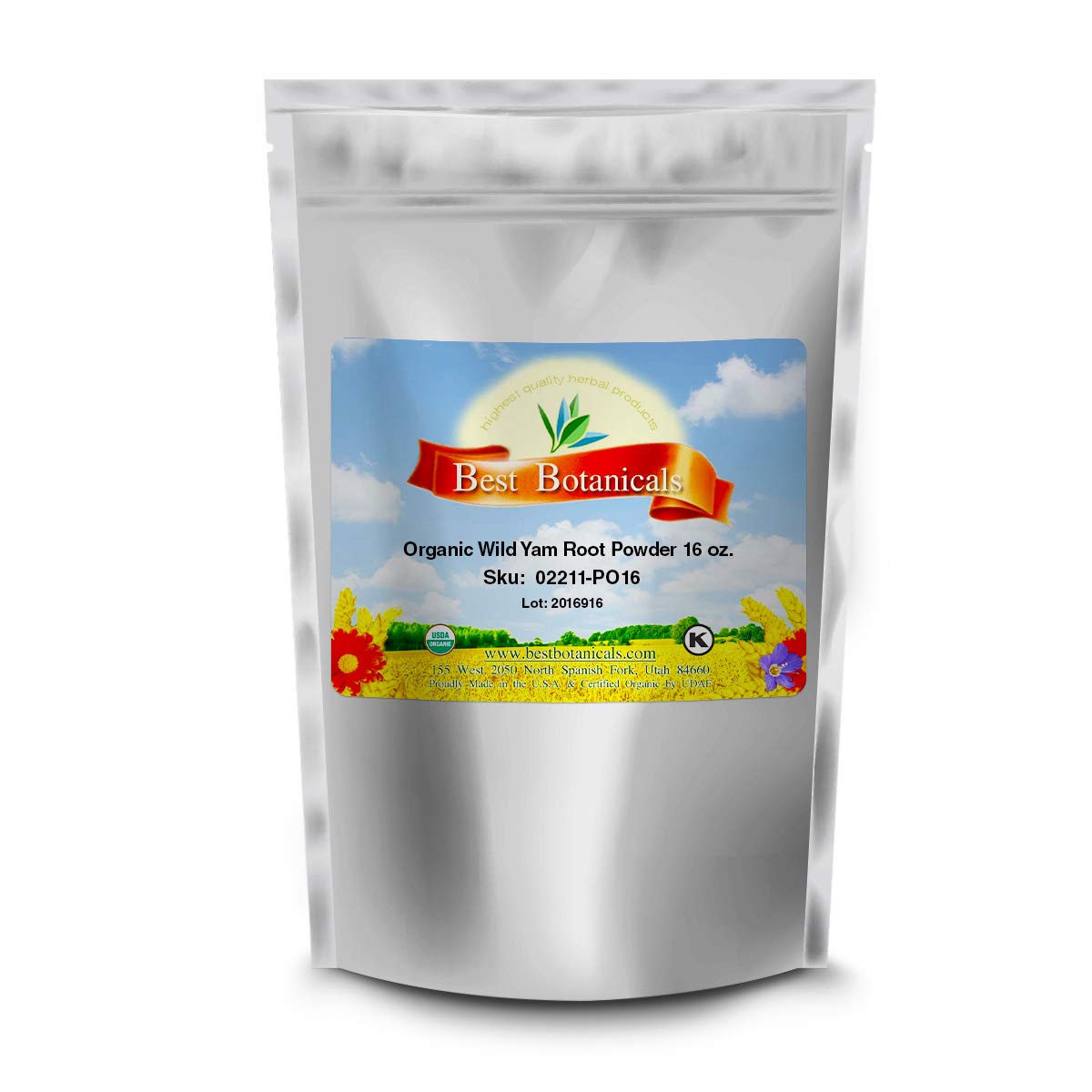 Best Botanicals Wild Yam Root Powder 16 oz. (Organic) - AB Mystery
