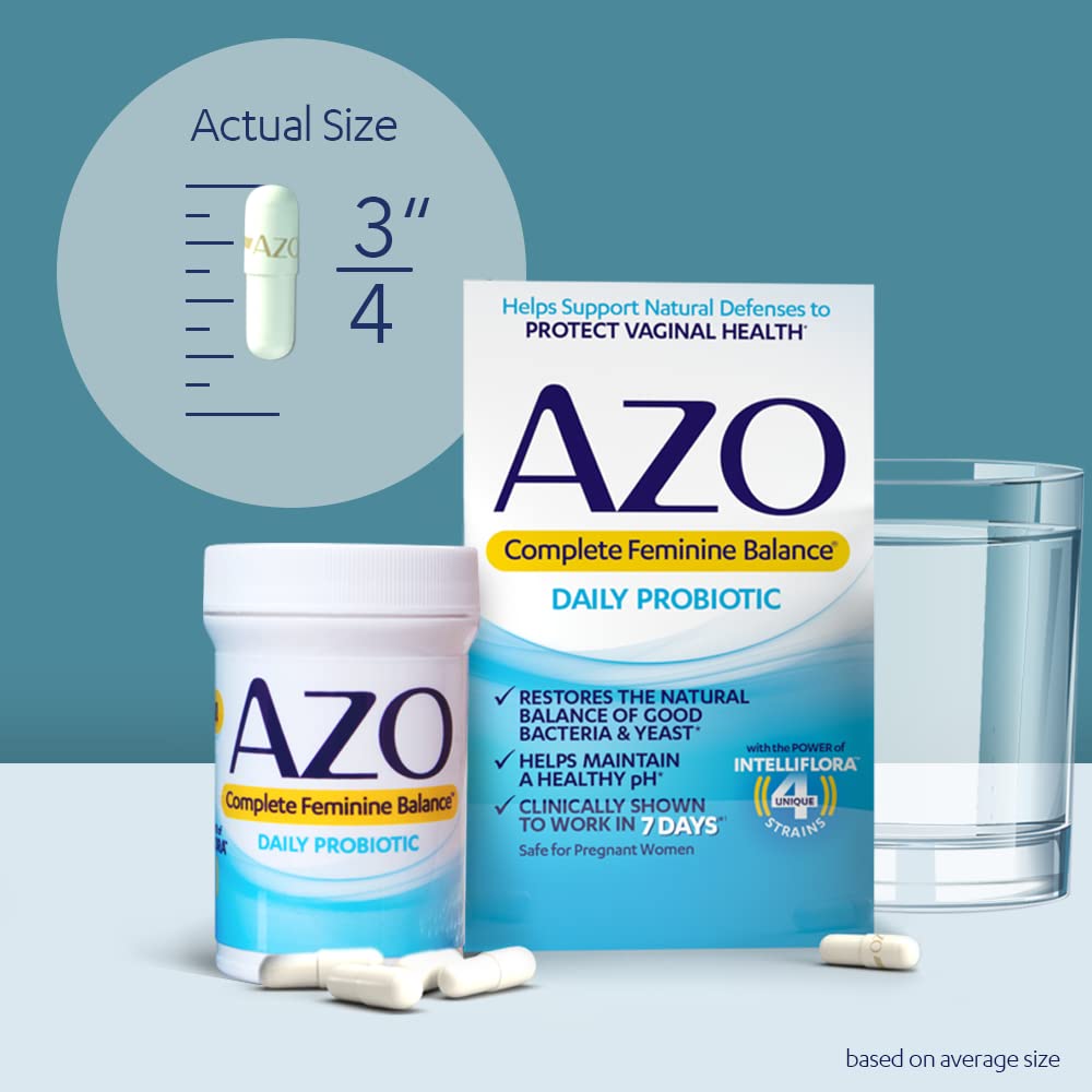 AZO Complete Feminine Balance Daily Probiotics for Women & D Mannose Urinary Tract Health - AB Mystery