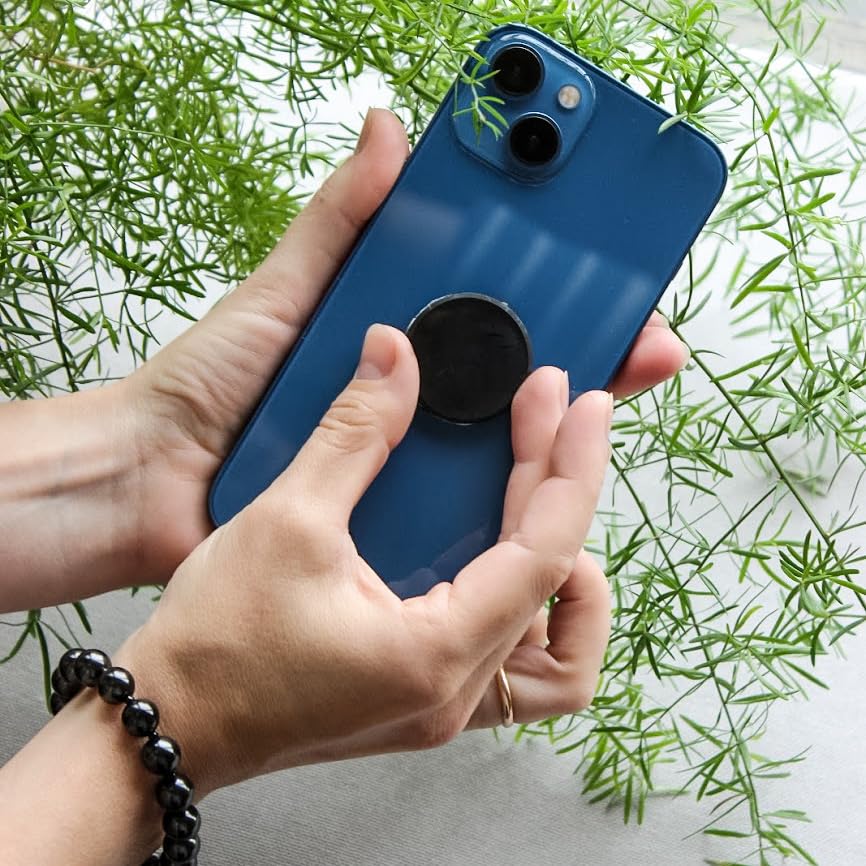 KarelianMasters Shungite Stone Stickers - Natural Stone Adhesive Plates for Phones (Set of 3 Plates) - AB Mystery