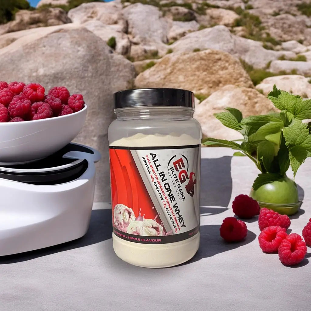 All in One Whey Fuel Your Strength All-in-One Muscle Builder Whey Protein Shake, with 45g Protein Elite Gainz