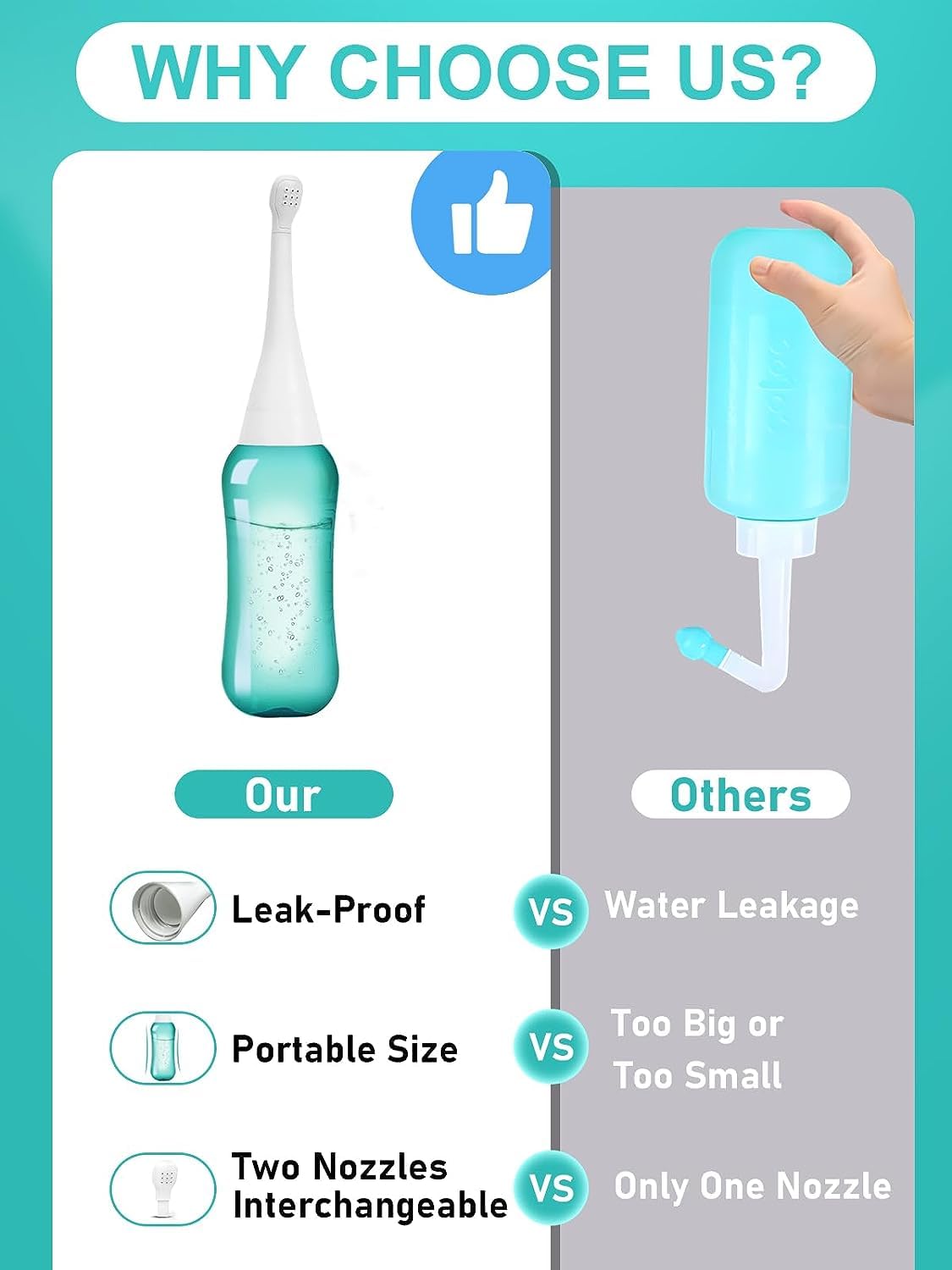 PropoDusche Peri bottle for Postpartum Care for Perineal Recovery & Cleansing ，Peri Bottle 400ml - AB Mystery