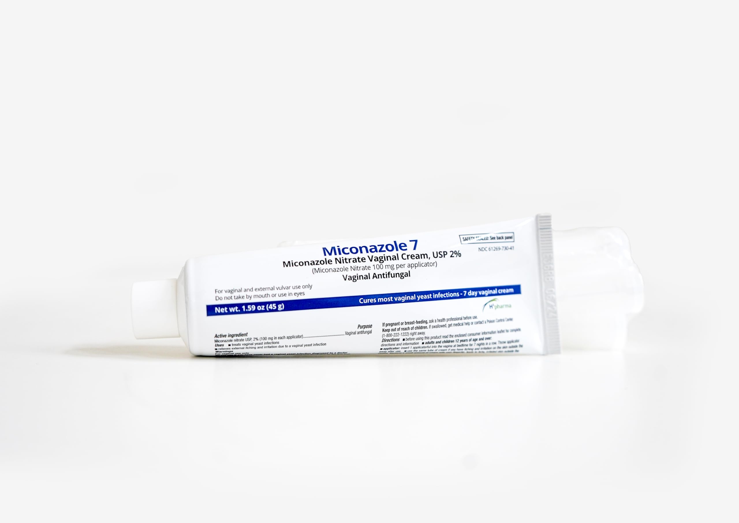 h2 pharma Miconazole 7 - Miconazole Nitrate Vaginal Cream, USP 2%, 1.59 oz Tube - AB Mystery