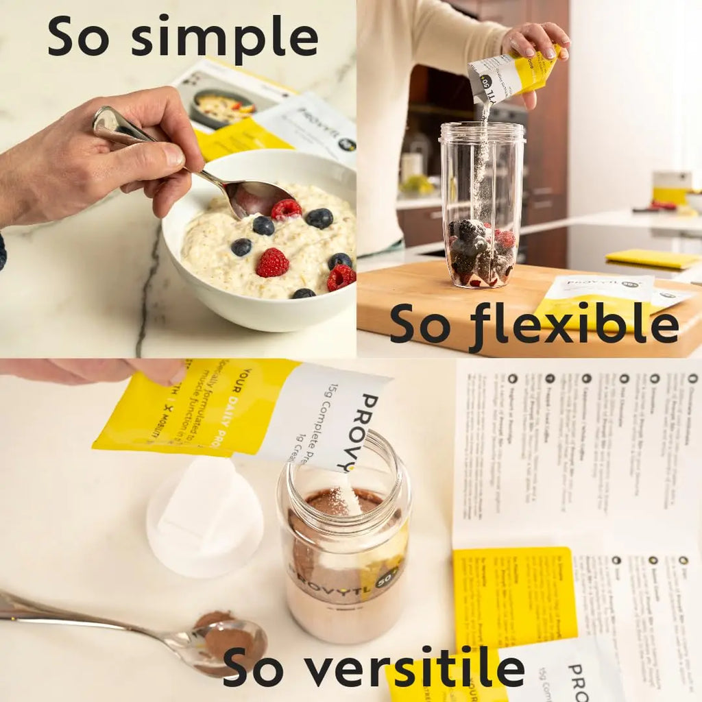 Provytl 50+ - Kick Start Your Protein Journey in 2024-15g Complete Protein and 1g Creatine Provytl