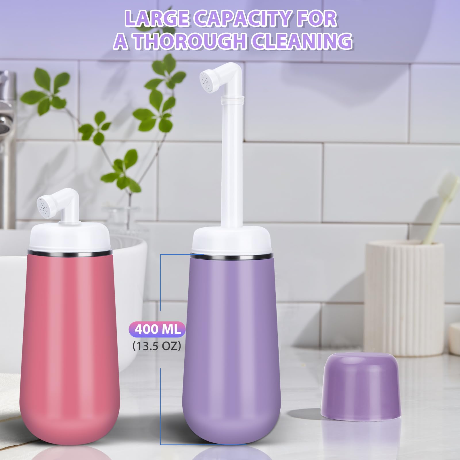 Peri Bottle for Postpartum Care, 13.5 OZ Perineal Bottle for Recovery and Cleansing After Birth - AB Mystery