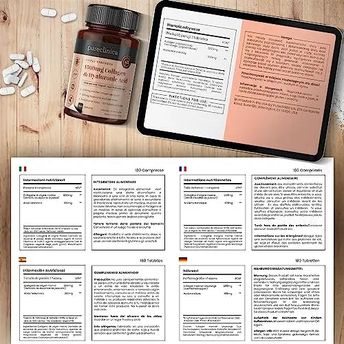 UltraColl Collagen & Hyaluronic Acid 1500mg x 180 Tablets - 6 Months Supply - AB Mystery