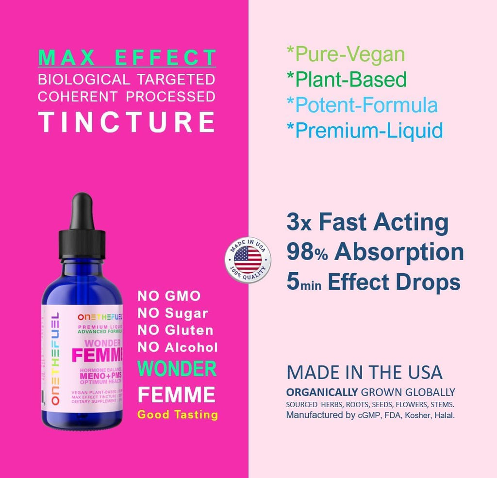 Wonder Femme Hormone Balance Menopause Hot Flashes Relief Support 100% Natural Women - AB Mystery