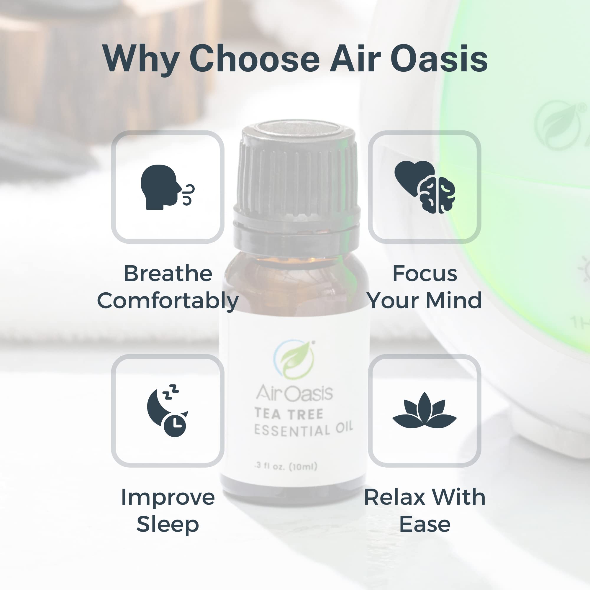 Air Oasis Premium Grade Essential Oils | 100% Pure Essential Oils Perfect for Diffuser, Humidifier - AB Mystery