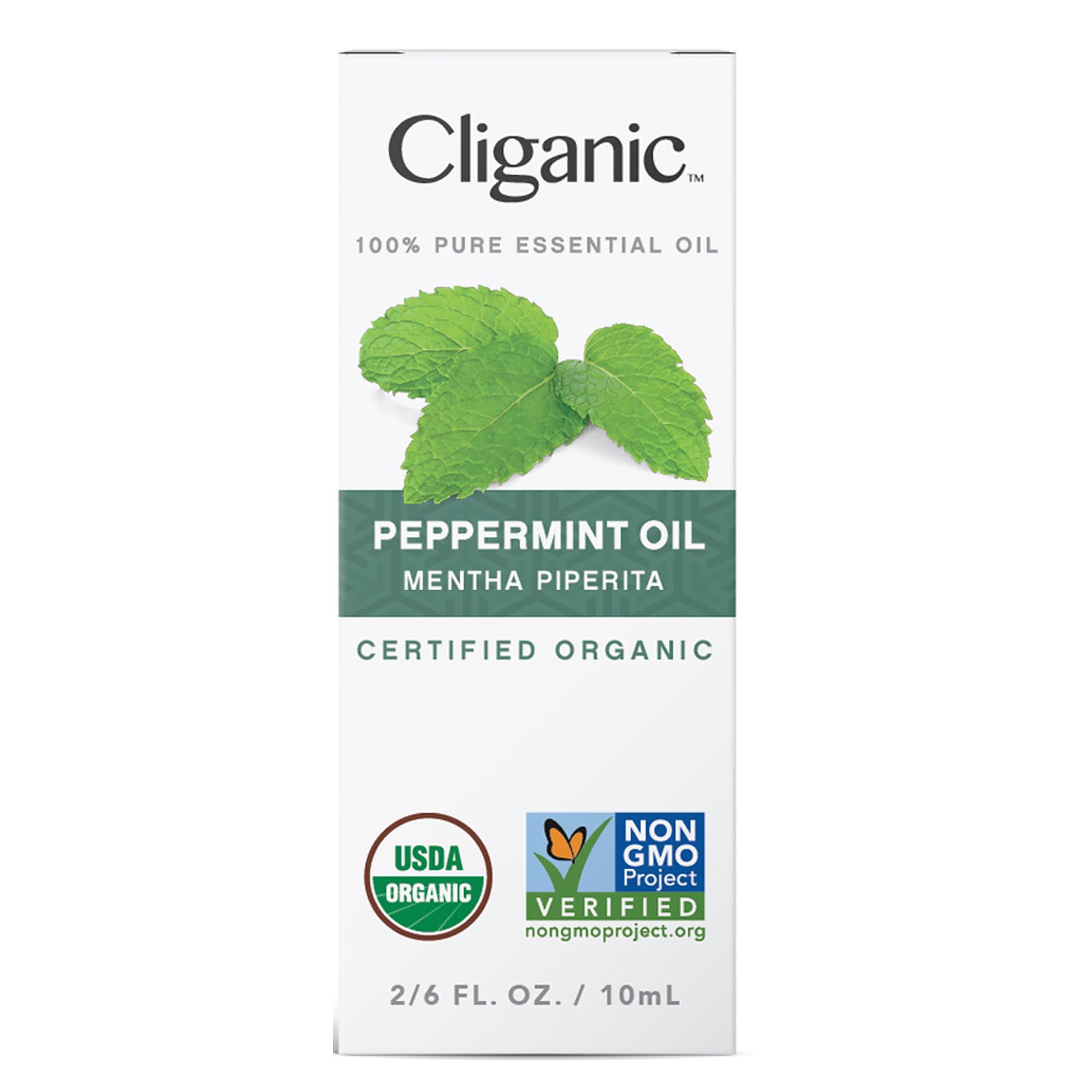Cliganic USDA Organic Peppermint Essential Oil, 100% Pure Natural Undiluted, for Aromatherapy - AB Mystery