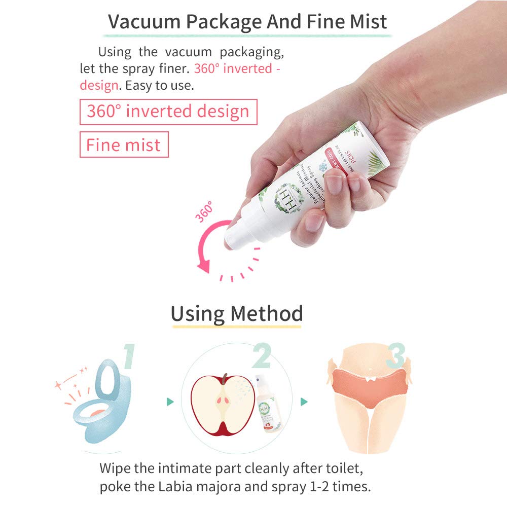 HH Herb&Health Feminine Deodorant Spray - Natural Essential Oil Intimate Soothing Mist - Spray PLUS - AB Mystery