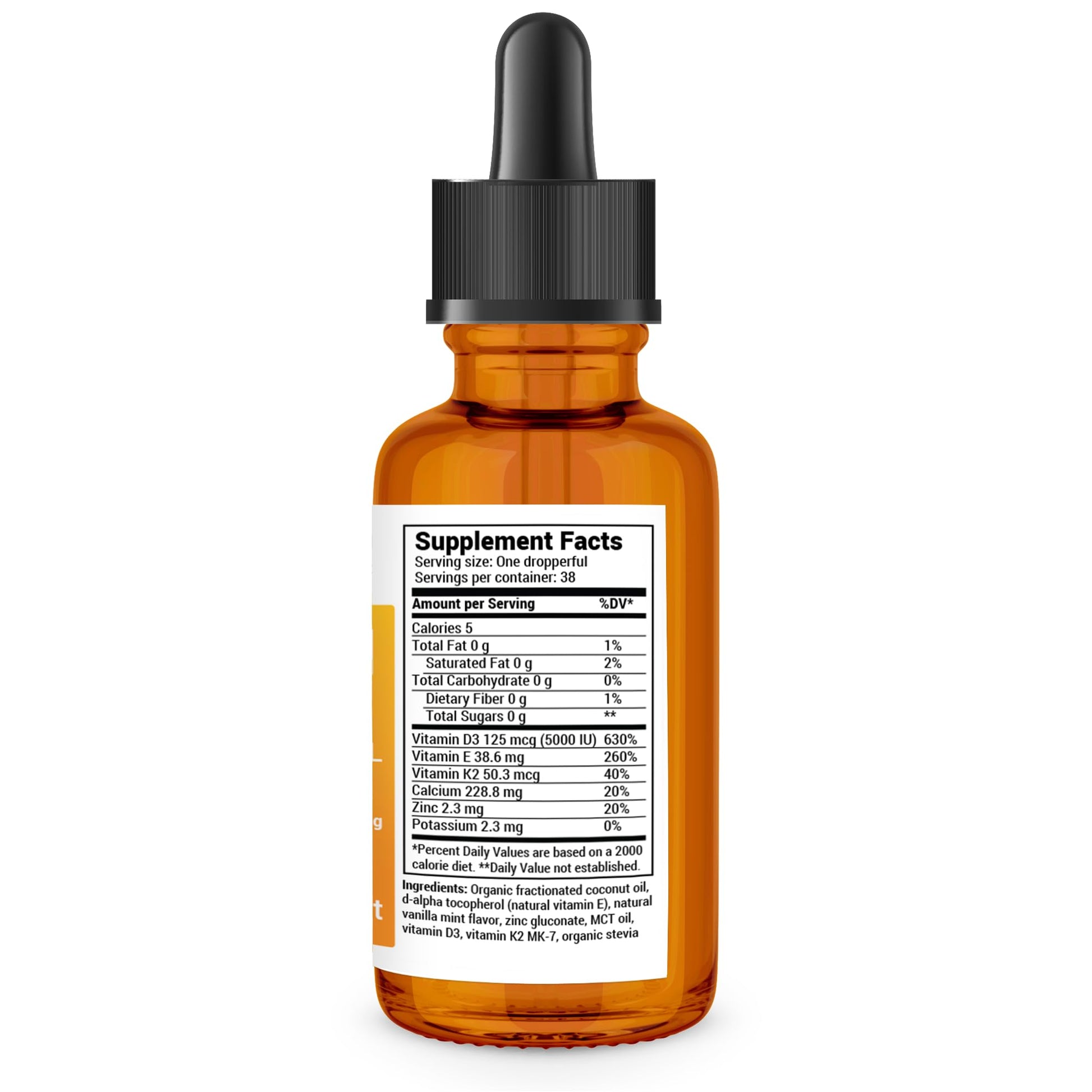 Dr. Berg Liquid Vitamin D3 & K2 Supplement - For Bone, Teeth, Mood & Immune Health - AB Mystery