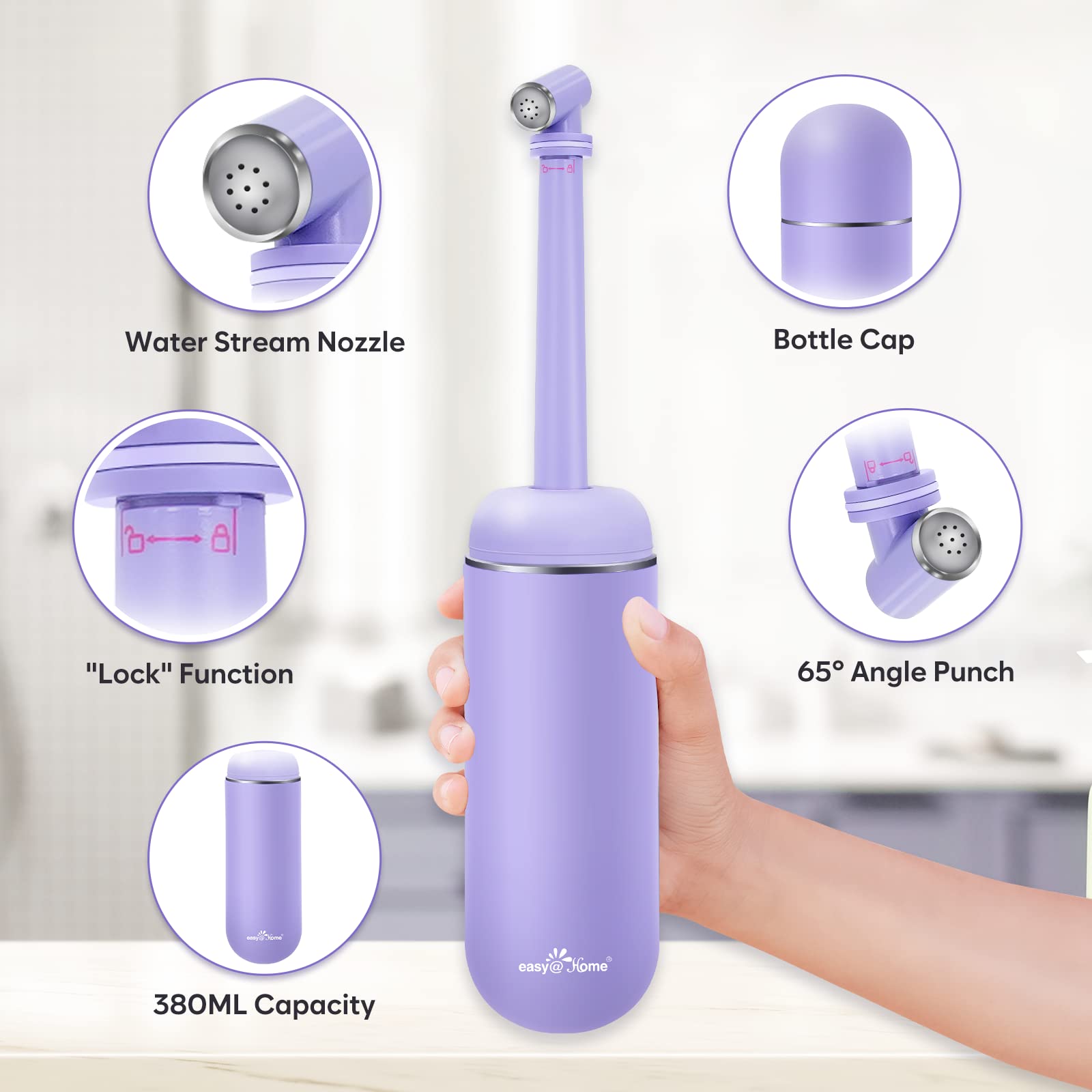 Portable Peri Bottle for Postpartum & Perineal Care: Easy@Home Handheld Bidet Perfect for Personal - AB Mystery