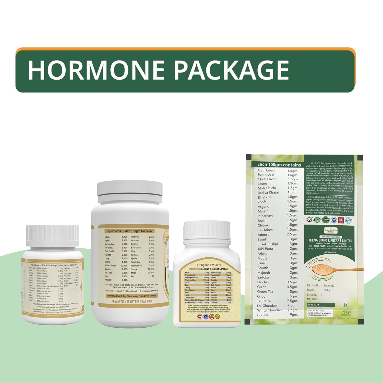 JAMU Hormone Care Package | Ayurvedic Multivitamin for Balancing Hormones and Good Health - AB Mystery