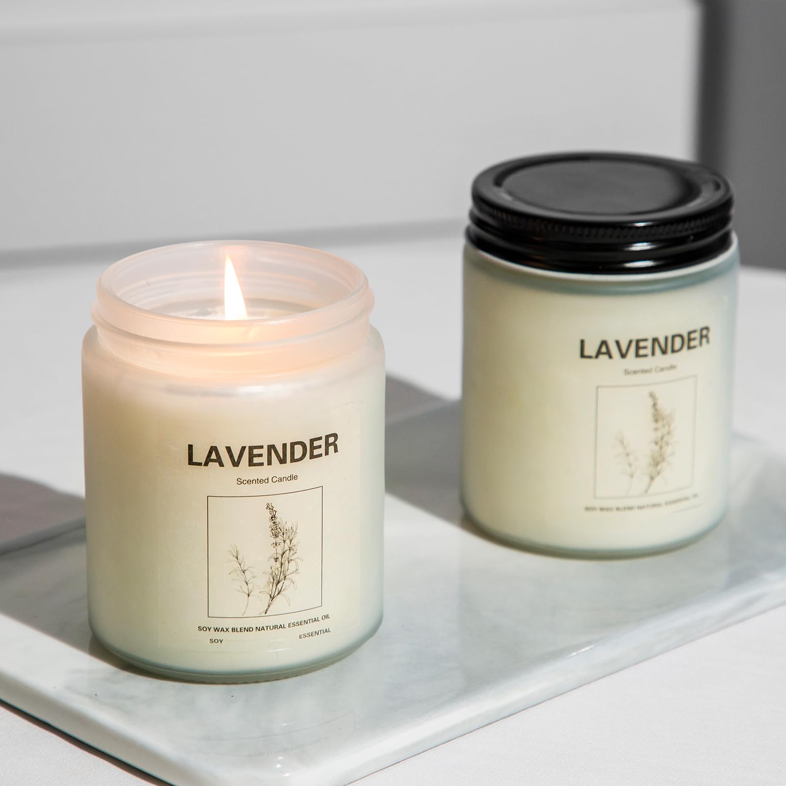 6 Pack Scented Candles, Aromatherapy Candles Gifts Set for Women, 42.6 oz 300 Hour Long Lasting - AB Mystery