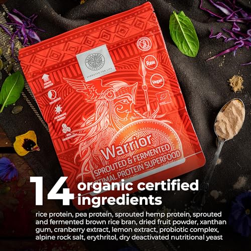 ANCESTRAL SUPERFOODS: Vegan Superfood Protein Powder, Gluten-Free Alkaline Fibre Supplement ANCESTRAL SUPERFOODS SPROUTED FOR LIFE