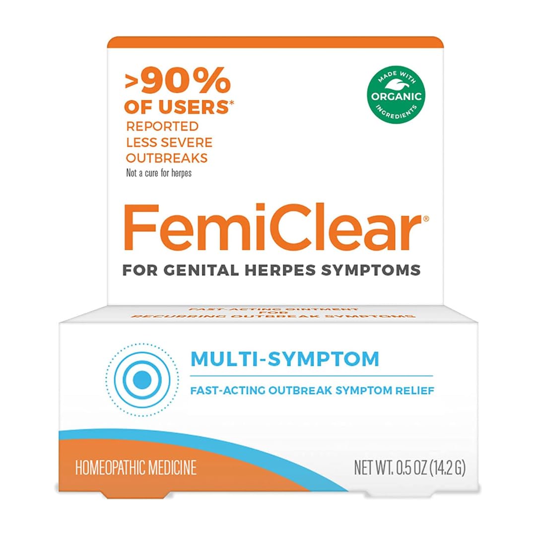 FemiClear for Genital Herpes Symptoms, Multi-Symptom - Effective Intimate Relief - AB Mystery