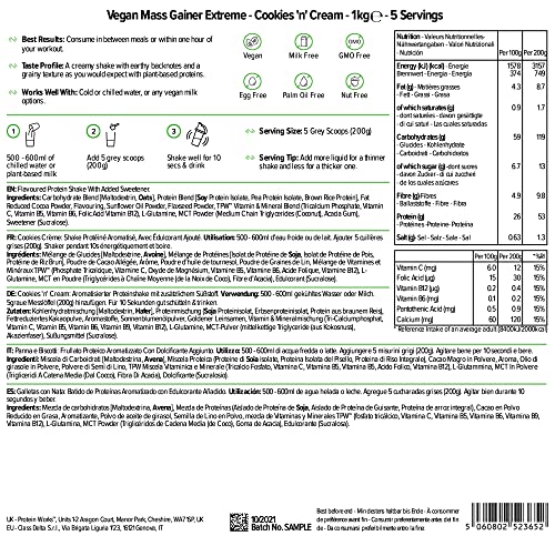 Protein Works - Vegan Mass Gainer Extreme | High Calorie Protein Powder | Weight Gainer Protein Works