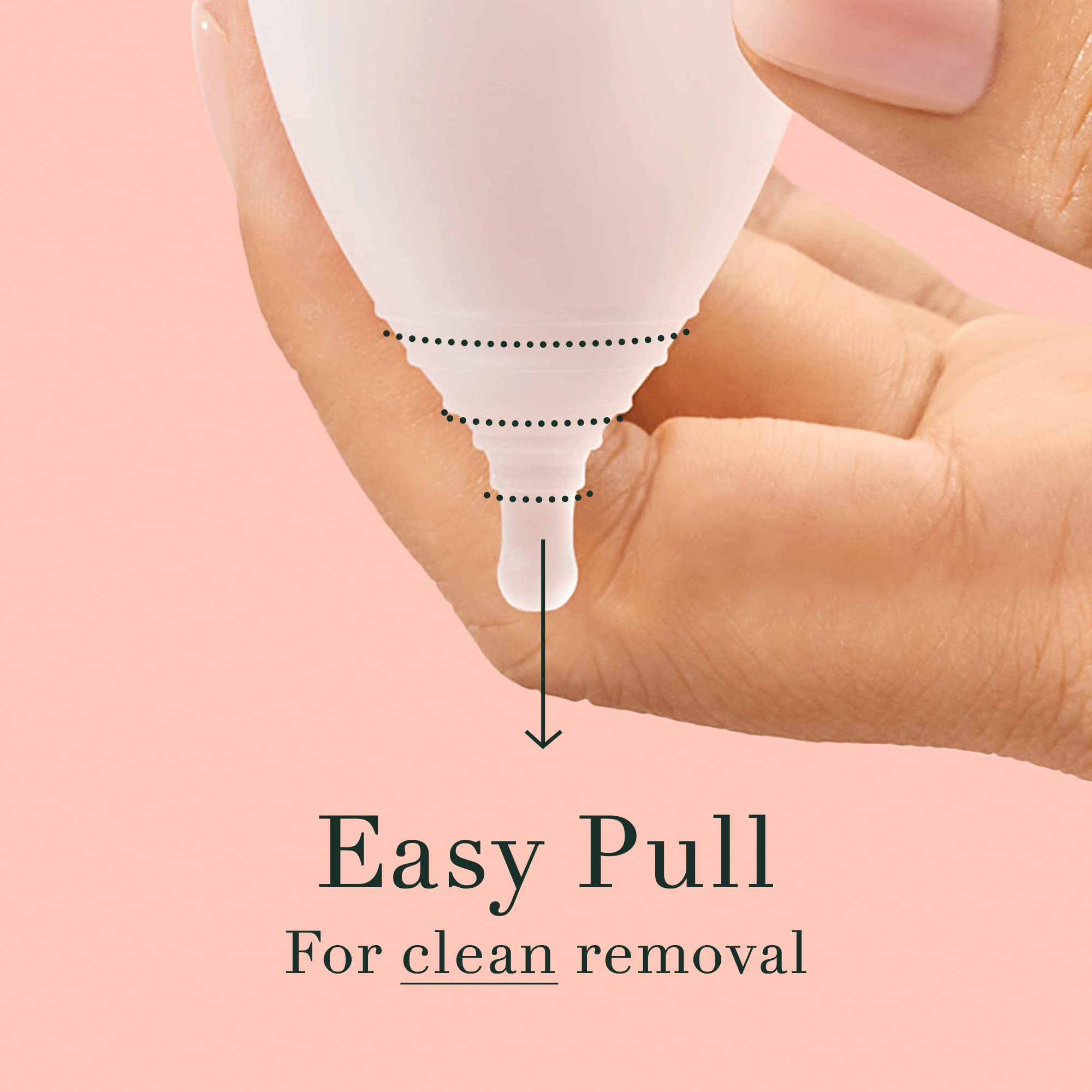 Rael Period Cup, Soft Reusable Menstrual Cups for Women - Medical-Grade Silicone, Period Cups - AB Mystery