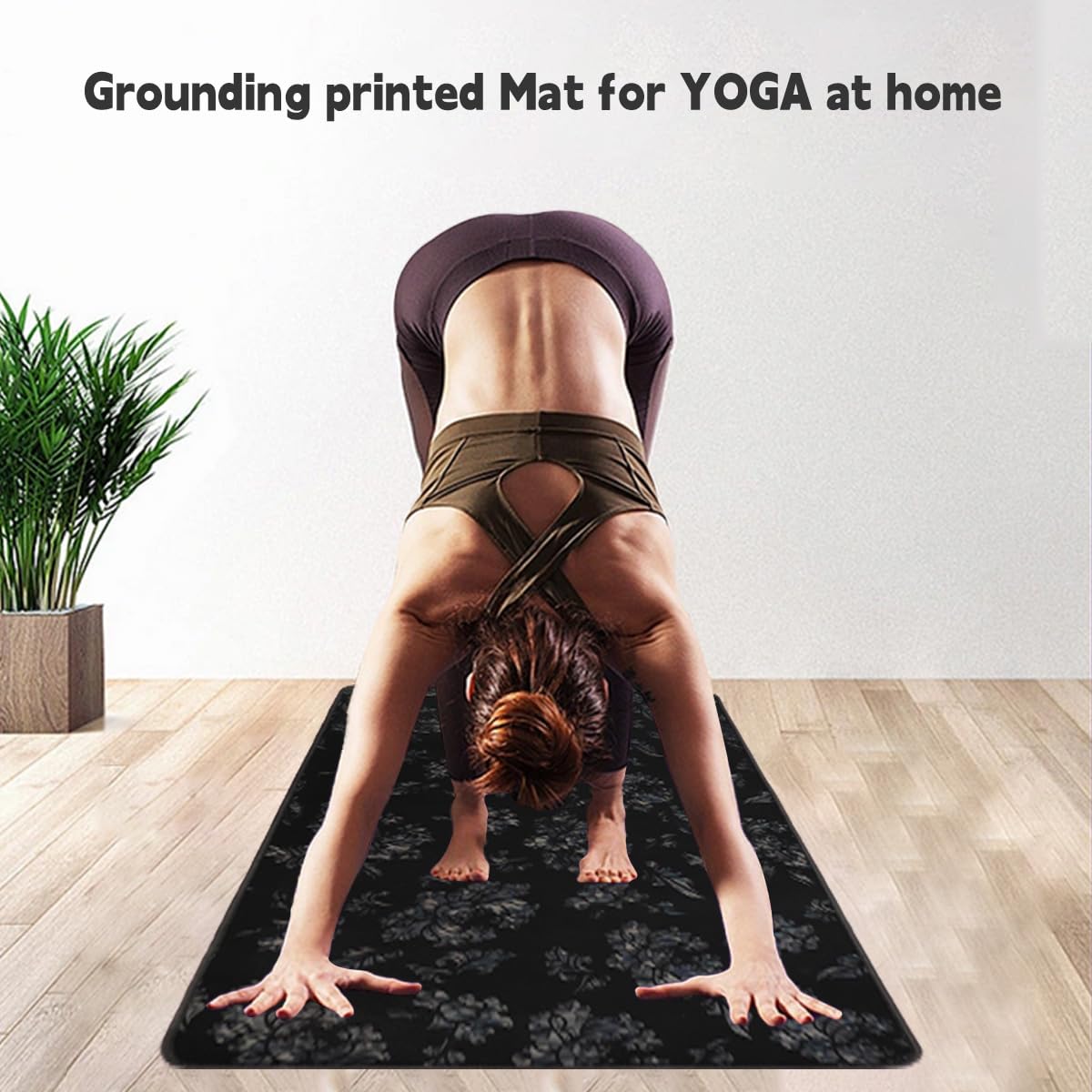 LOSUVERO Grounding Mat for Bed, 33.5x23.5Floral Printed Grounding Pad for Health Therapy, Efficient Sleep - AB Mystery