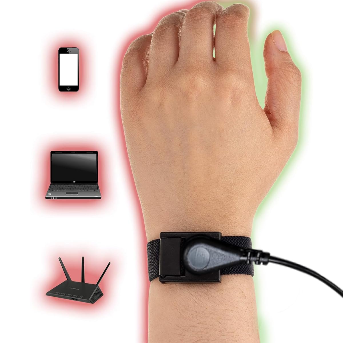 Jffszsd Grounding Wrist Strap,Grounding Cables(15ft),Anti Static Wrist Strap with 15 Feet Grounding - AB Mystery