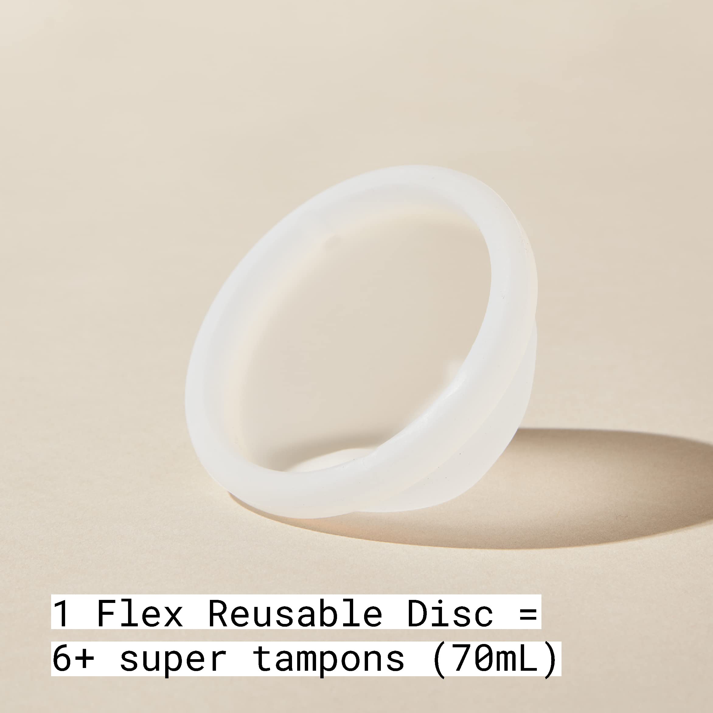 Flex Reusable Disc | Reusable Menstrual Disc | Tampon, Pad, and Cup Alternative | Capacity of 6 Super - AB Mystery