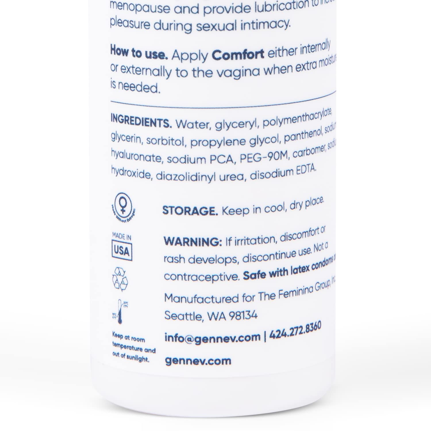 Gennev Intimate Water-Based Lubricant for Women - 2-in-1 Menopause Lubricant and Feminine - AB Mystery