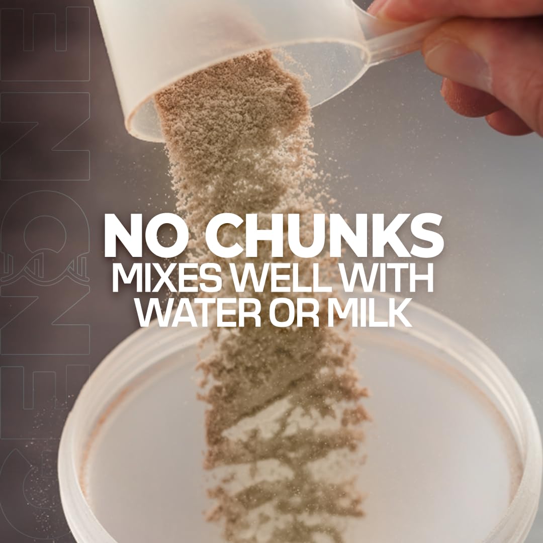 GenOne Whey Protein Powder Isolate, 25g Protein and 5.5g BCAAs per Serving, Vanilla Ice - AB Mystery