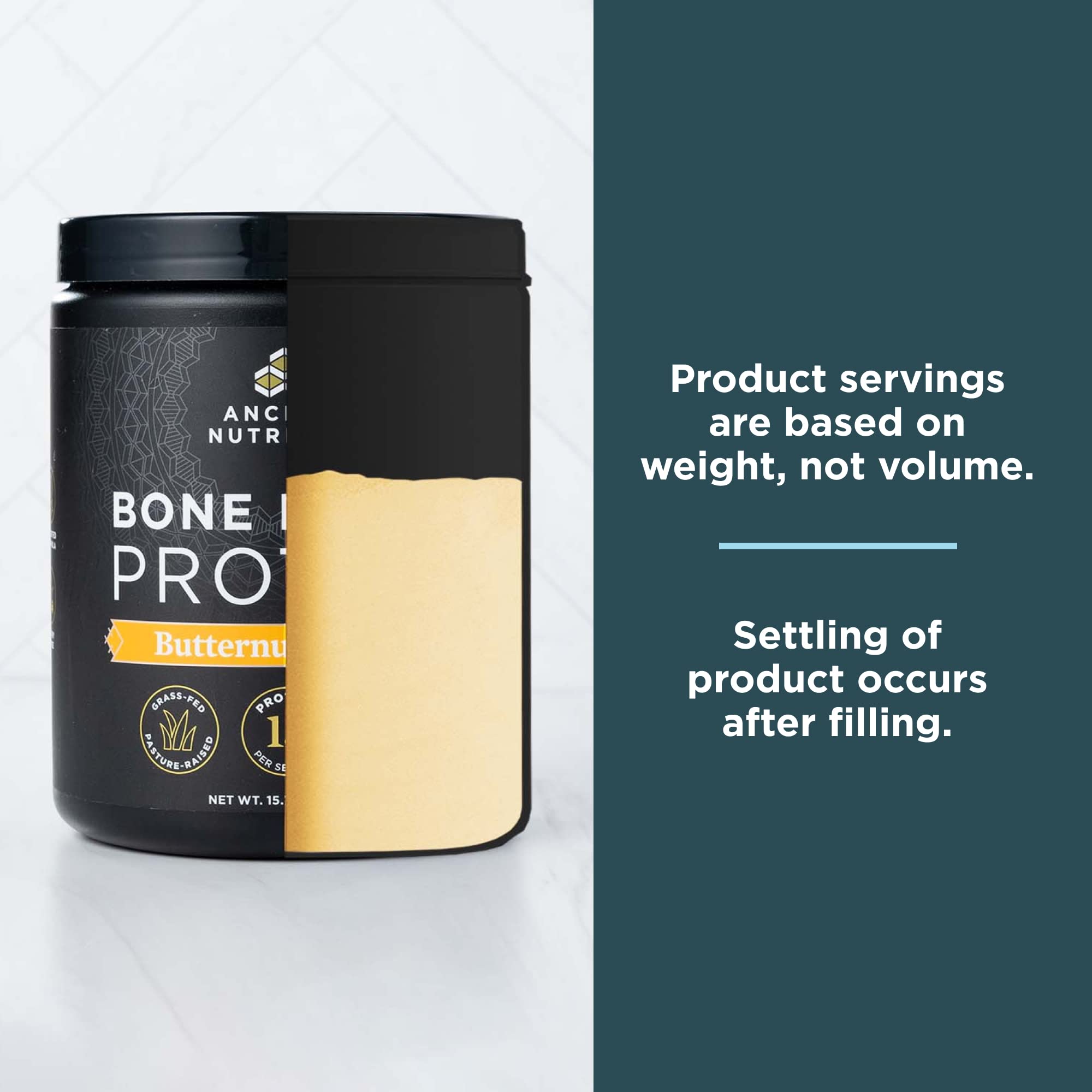 Ancient Nutrition Bone Broth Protein Powder, Butternut Squash, Grass-Fed Chicken - AB Mystery