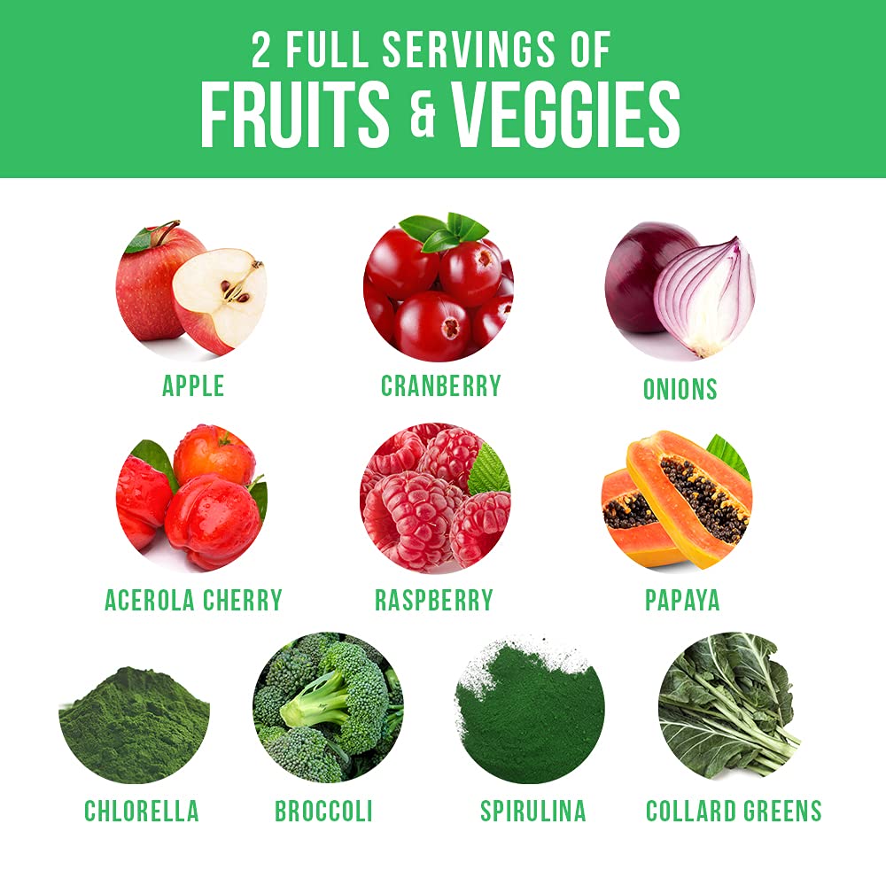 InnoSupps Full Spectrum Reds & Greens | PhytoServ, 2 Servings of Fruits + Veggies Per - AB Mystery