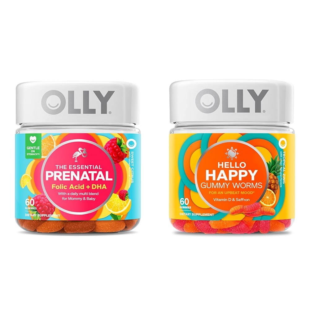 OLLY The Essential Prenatal Gummy Multivitamin, 30 Day Supply