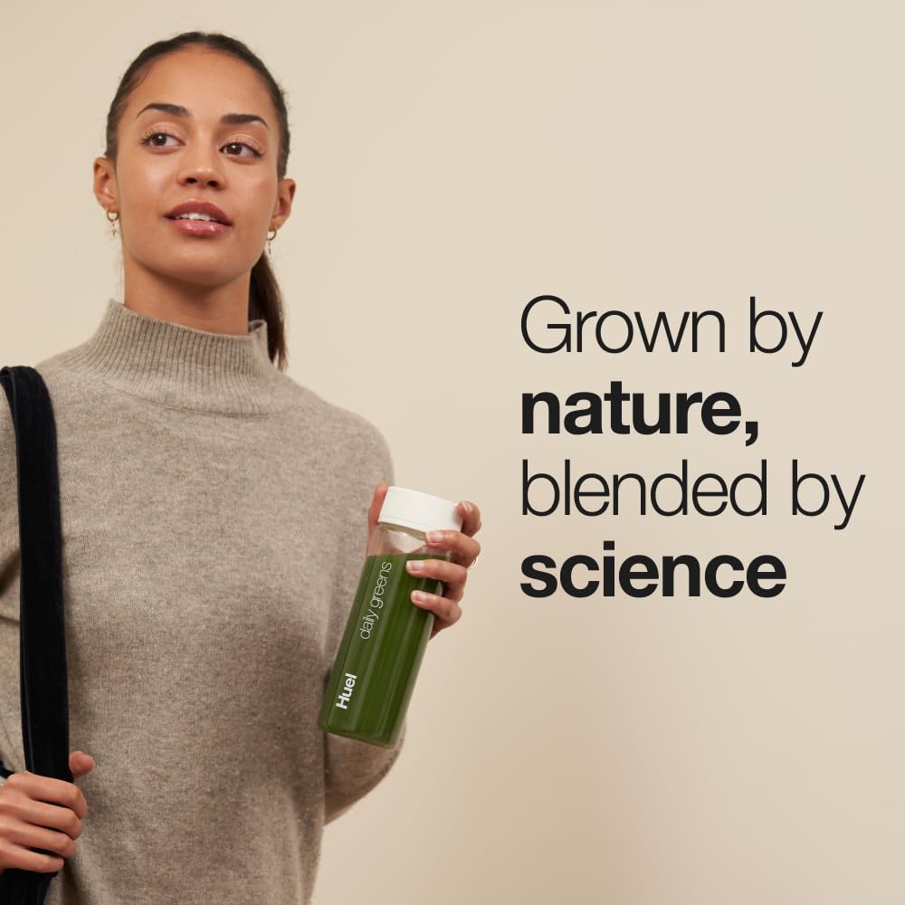 Huel Daily Greens | Superfood Greens Powder | 91 Vitamins, Minerals, and Wholefood - AB Mystery