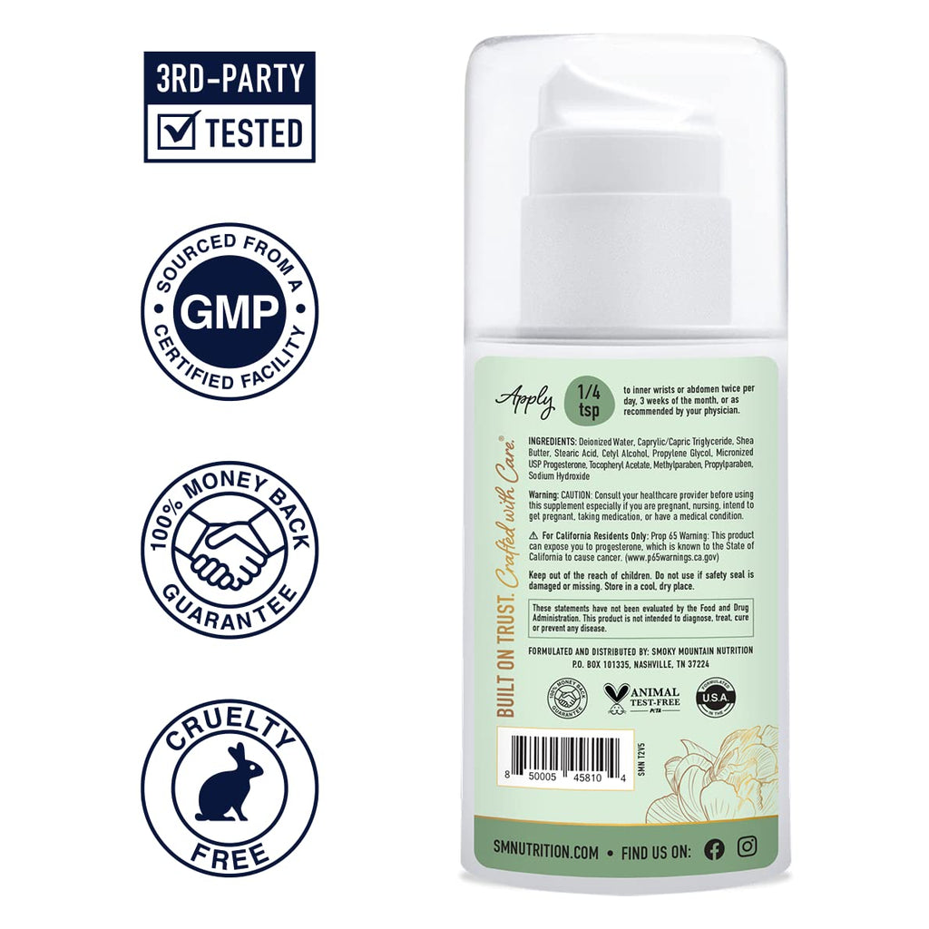 Progesterone Cream for Women | 2000mg USP Micronized Progesterone for Balance & Menstrual Support - AB Mystery