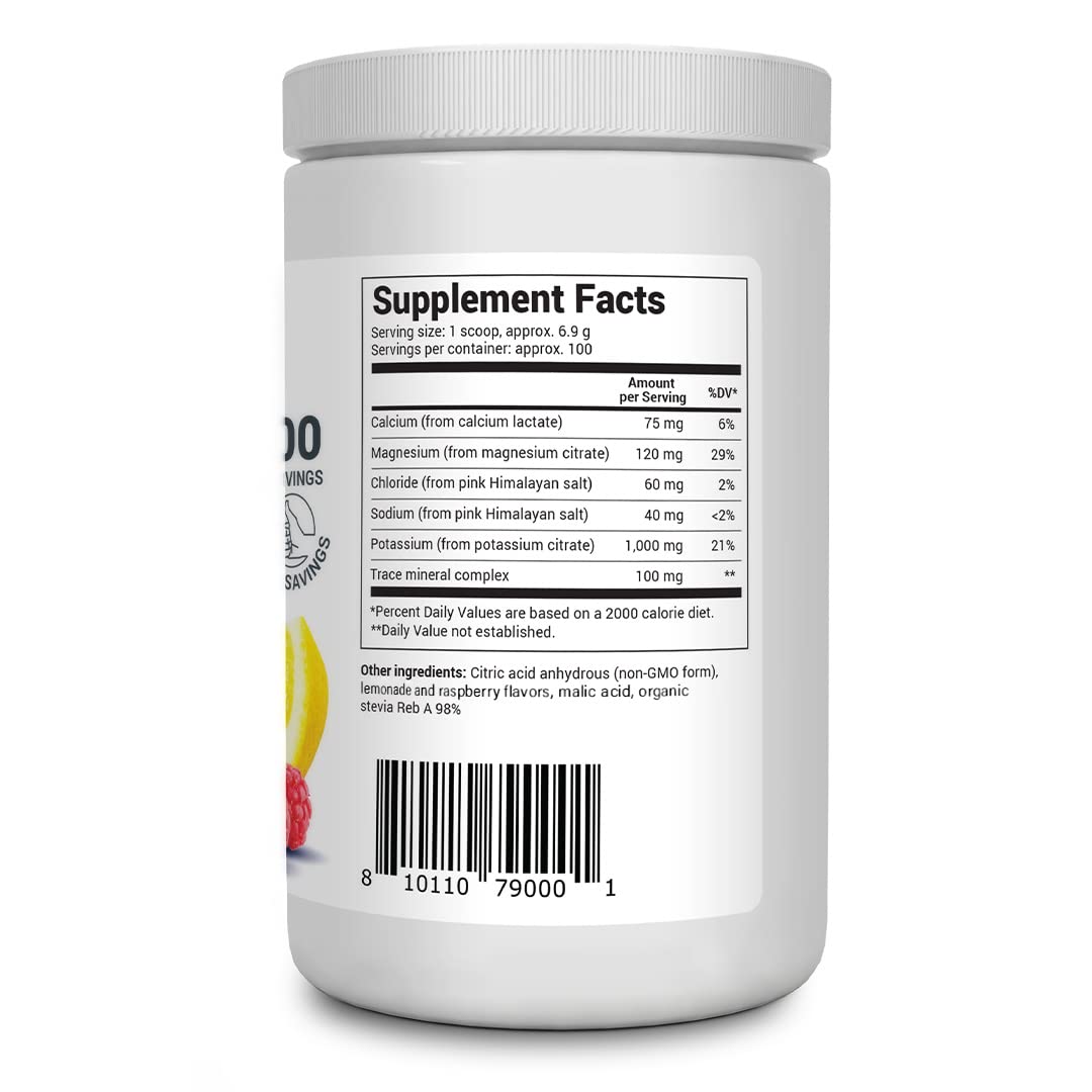 Dr. Berg's Electrolyte Powder 100 Servings Bundle - Raspberry Lemon & Lemonade - AB Mystery