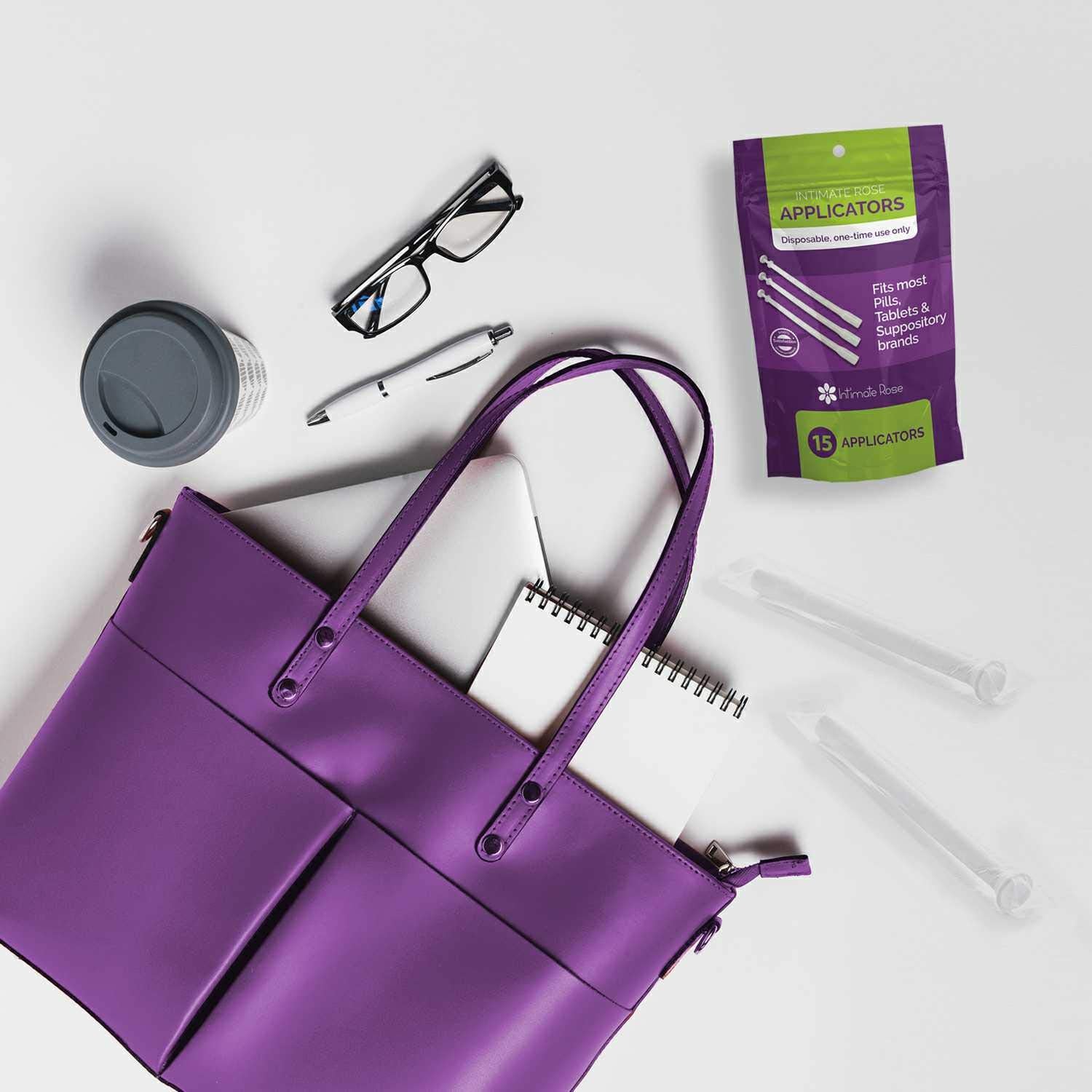 Intimate Rose 45 Count Vaginal Suppository Applicator - Fits Most Boric Acid Suppositories & Vaginal - AB Mystery