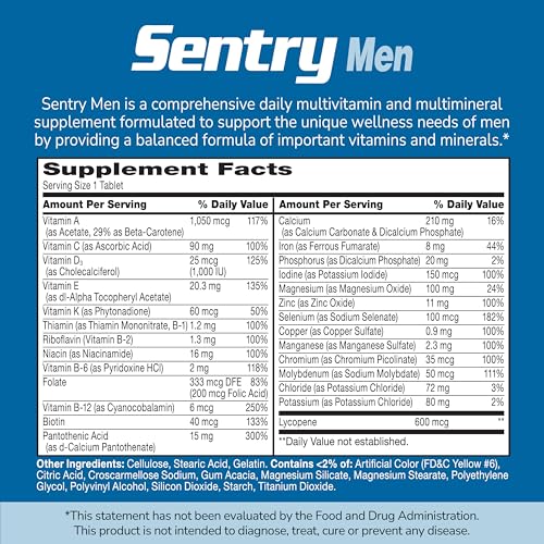 21st Century Sentry Men Multivitamin, 120 Count - AB Mystery