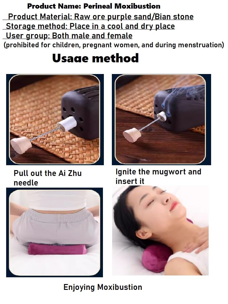 LANYANZI Purple moxibustion Pillow Cervical Vertebra Pillow moxibustion Waist moxibustion Box - AB Mystery