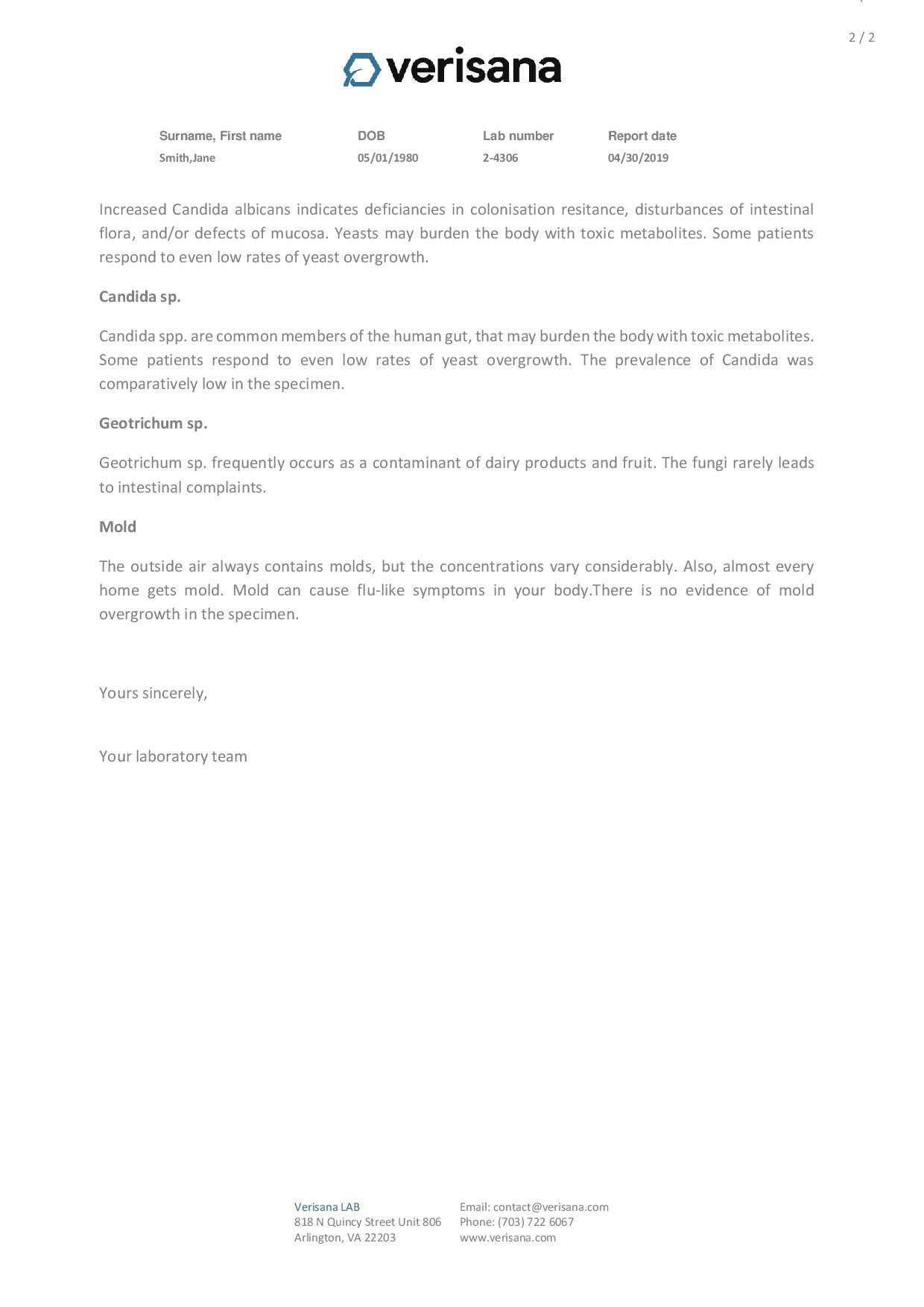 Candida Test – Lab Testing Kit for Diagnosing Candida albicans, Yeast Infection, Geotrichum spec - AB Mystery