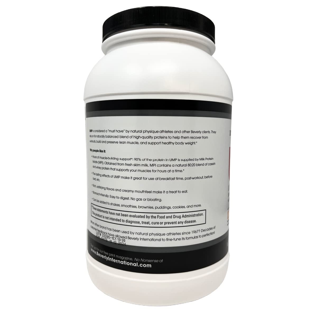 Beverly International UMP Protein Powder, Graham Cracker. Unique Whey-Casein Ratio - AB Mystery