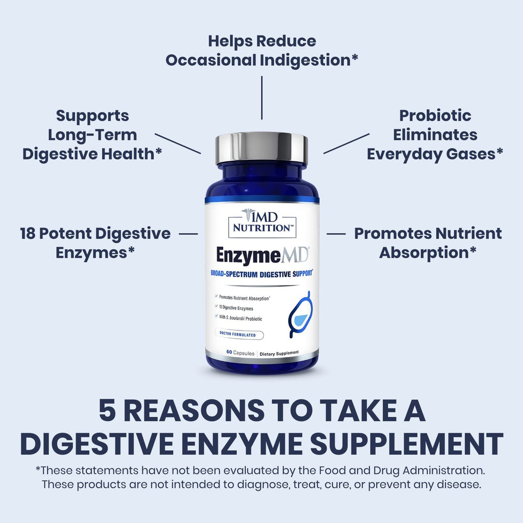 1MD Nutrition EnzymeMD - Digestive Enzymes Supplement - Doctor Formu - AB Mystery
