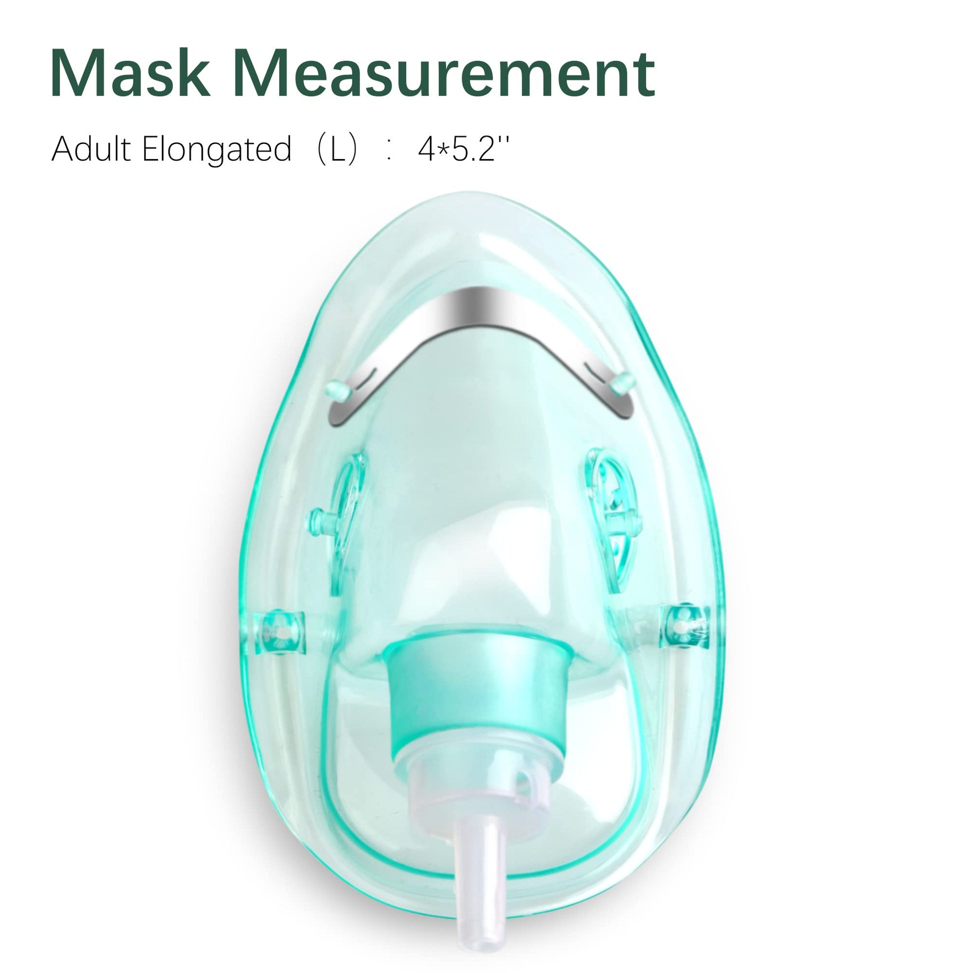 ANSNF 2 Pack Oxygen Mask for Face Adult with 6.6' Tube & Adjustable Elastic Strap - Size M+L - AB Mystery