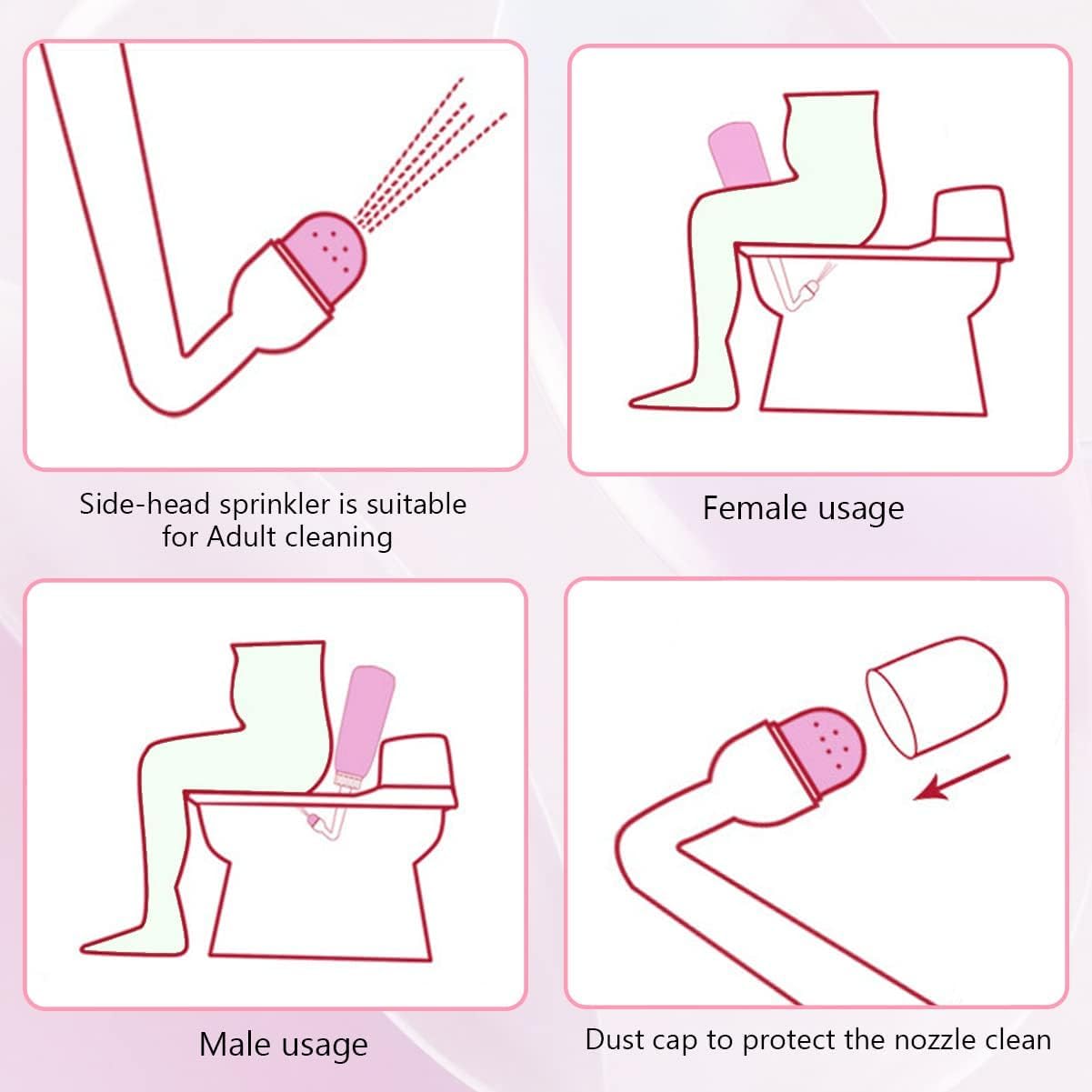 Premium Peri Bottle for Postpartum Care | Upside Down Peri Bottle, Dermoplast Spray - AB Mystery