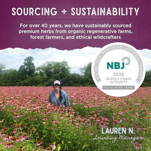 WishGarden Herbs Hot Flash Mitigating Tonic - Natural Herbal Hot Flash Relief & Night Sweats Supplement - AB Mystery