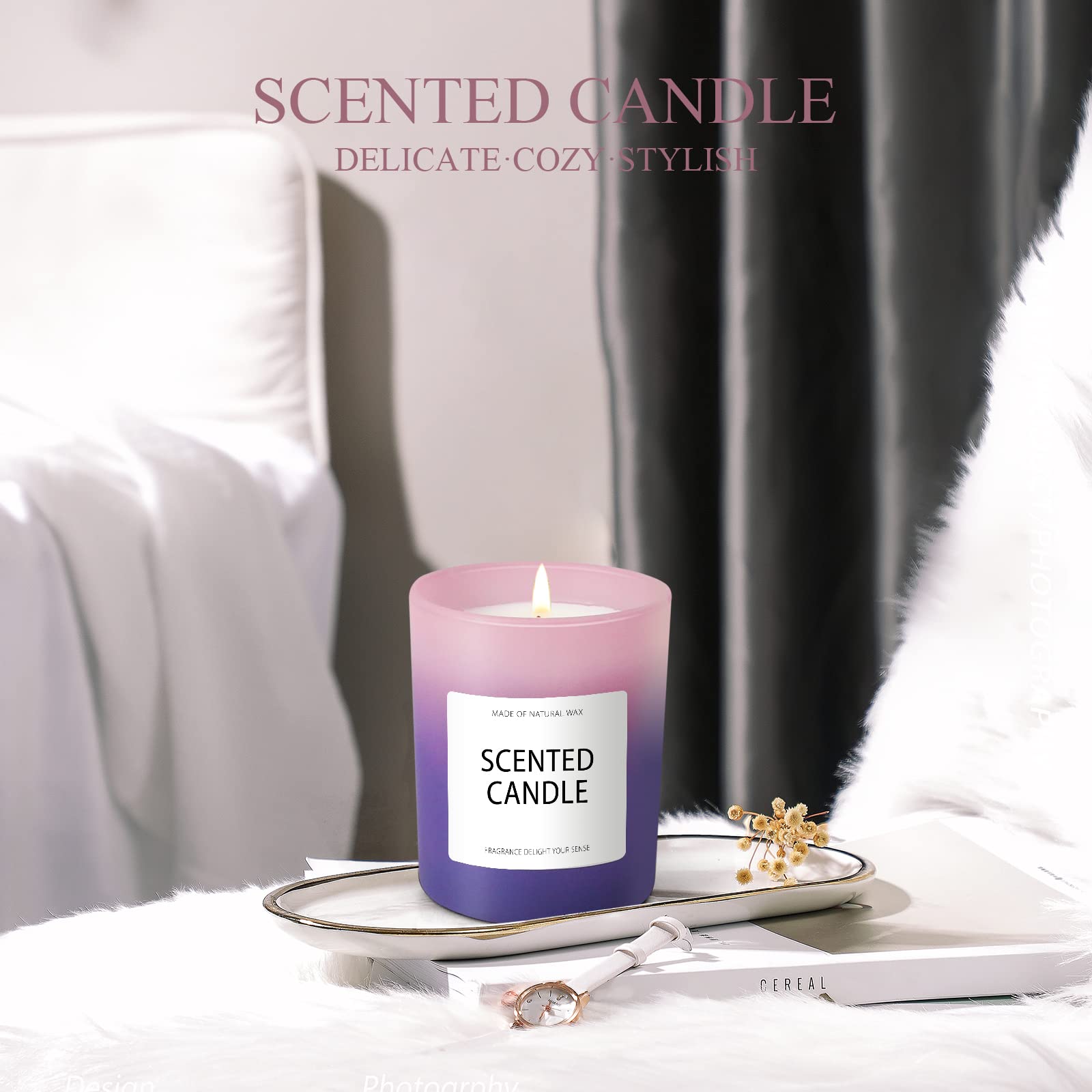 Candles, Scented Candles, Candles for Home Scented, Scented Candle Gift Set for Women - AB Mystery