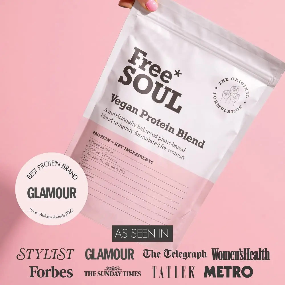 Free Soul Vegan Protein Powder | Formulated for Women | 600g | 20g Protein Free Soul
