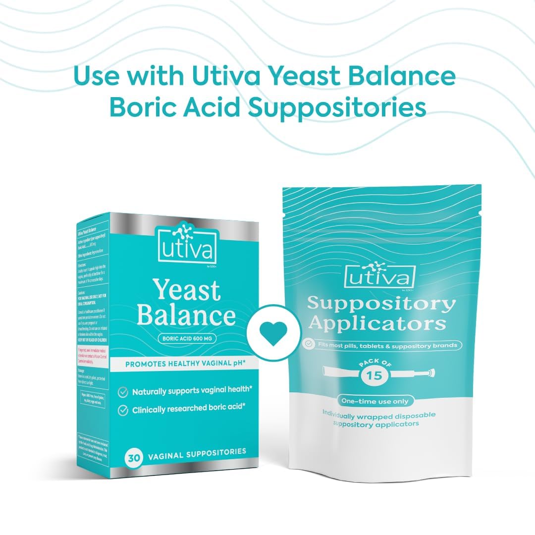 Szio+ Utiva Suppository Applicators – Disposable Vaginal Suppository Applicators – Hygienic Individually - AB Mystery