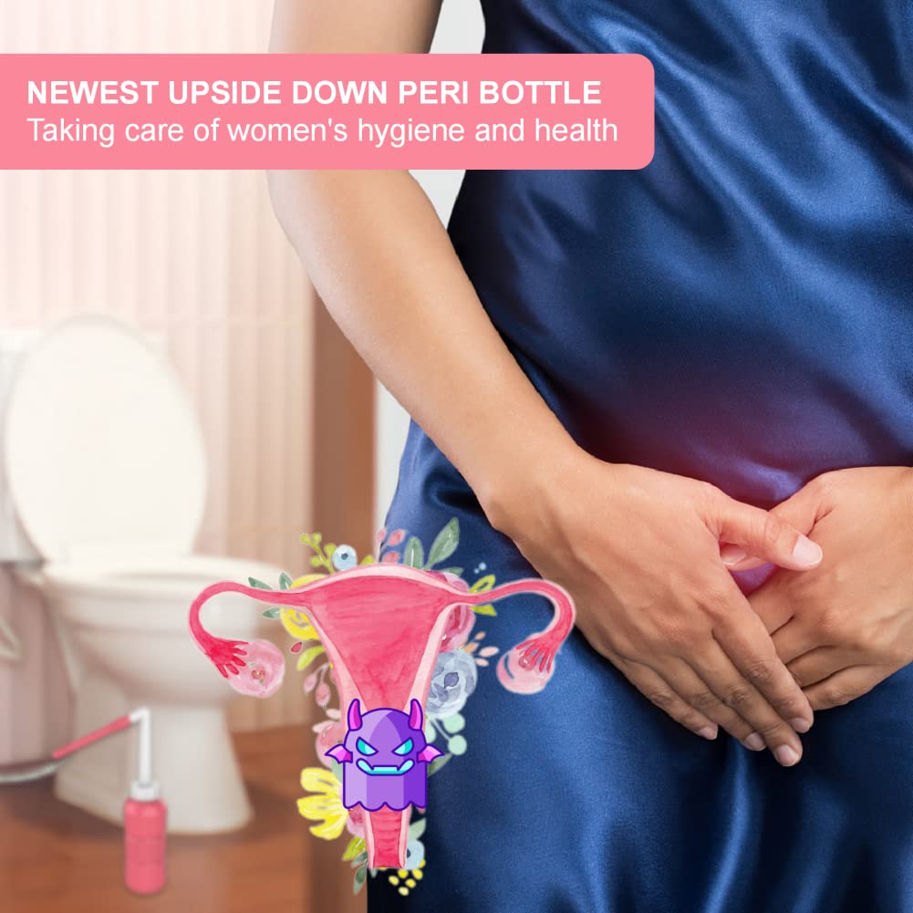 LZXIYUE 2PCS 2-in-1 Peri Bottle Feminine Care for Women,Reusable Portable Bidet for Travel - AB Mystery