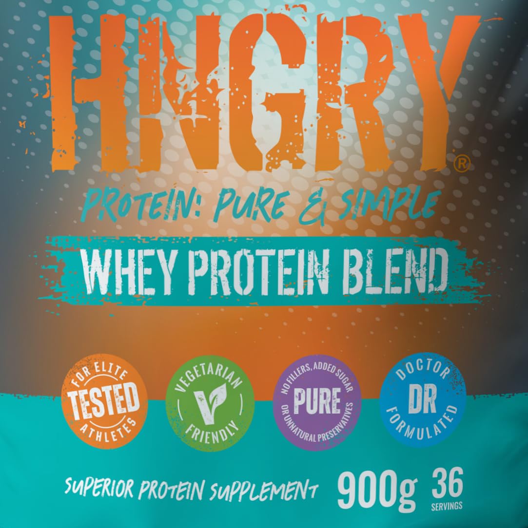 HNGRY Protein Whey Protein Powder Shake with 80% Protein Whey, 900g and 36 Servings HNGRY Protein